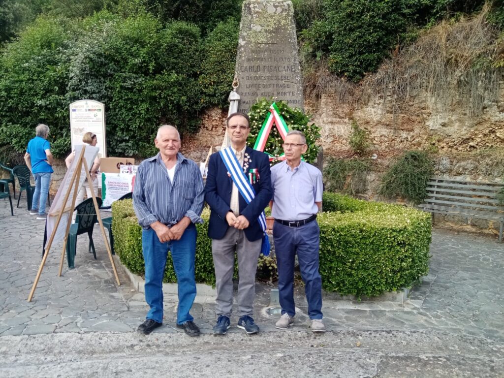 Prefettura di Salerno, al Comune di Sanza oggi è stata ricordata la memoria del 168° Anniversario della morte di Carlo Pisacane