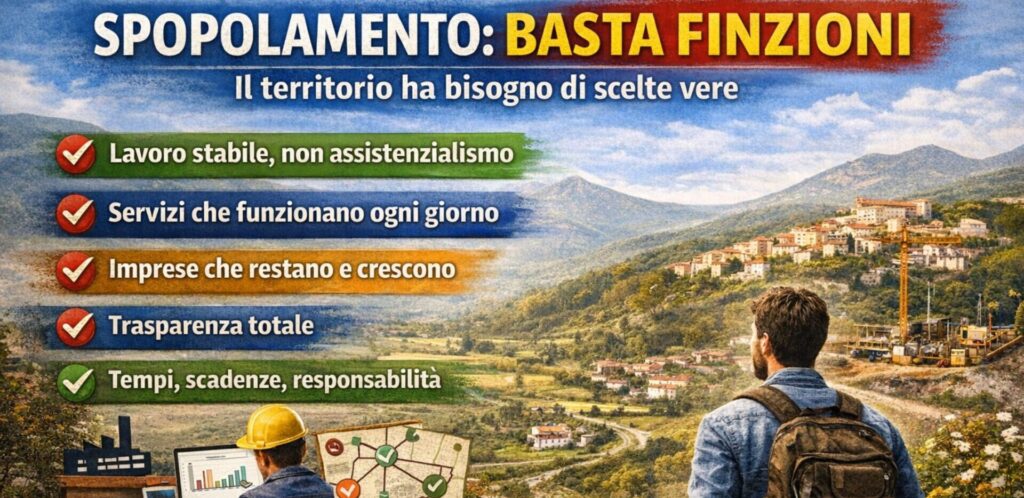 Spopolamento: l’emergenza vera delle zone interne e il metodo per smettere di fingere