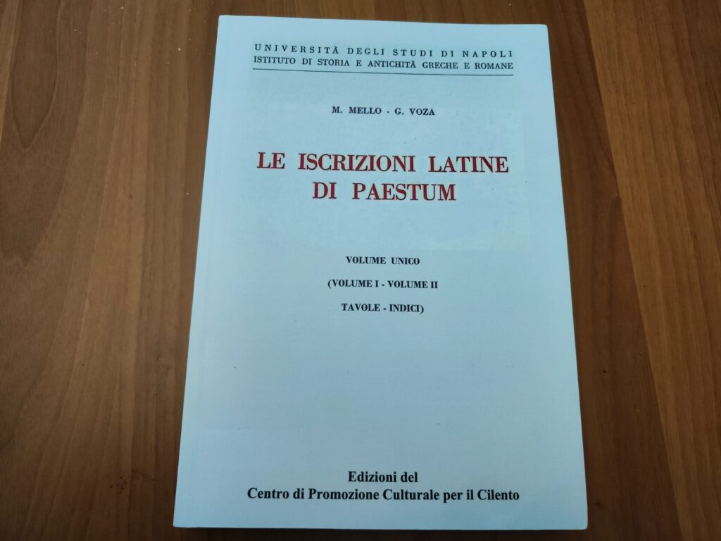 Le Iscrizioni Latine di Paestum