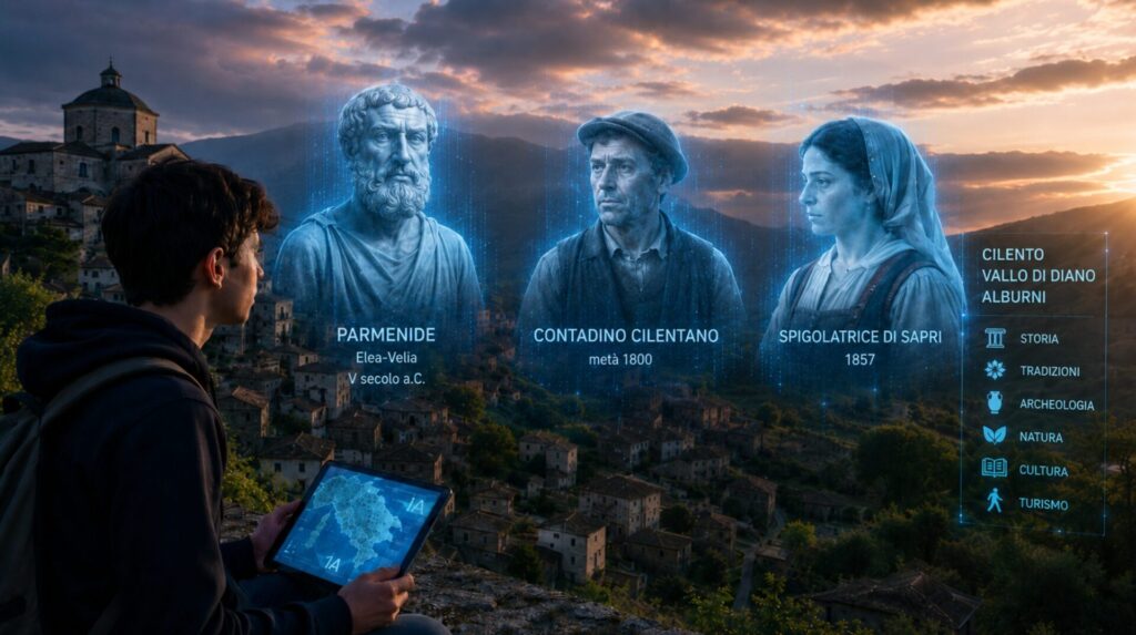 Cilento, Vallo di Diano e Alburni: con l’intelligenza artificiale la storia non si legge soltanto, prende voce, emoziona e torna a vivere.