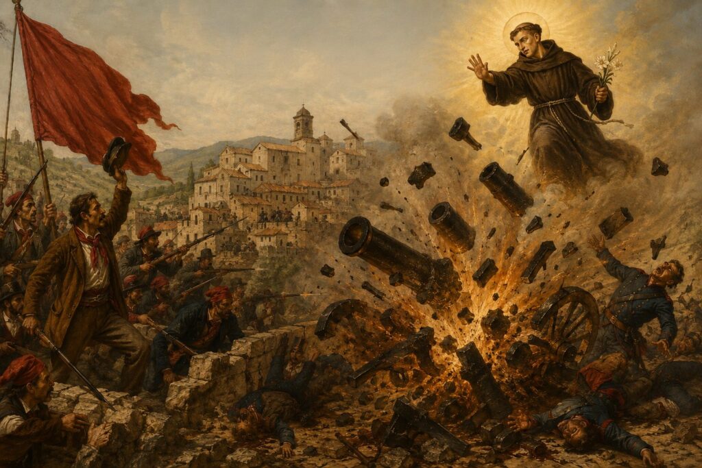 Raffigurazione del miracolo di Sant'Antonio ad Altavilla Sil.