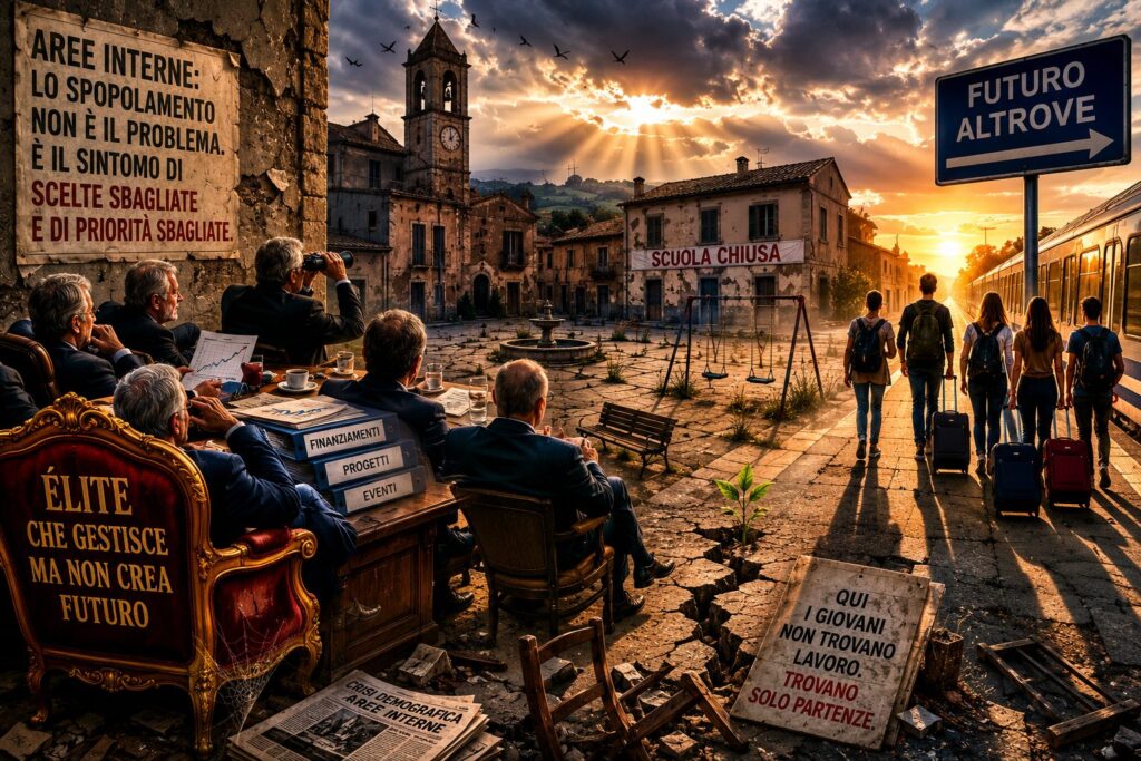 Quando le élite smettono di creare futuro nelle aree interne: il paradosso delle comunità che si consumano dall’interno